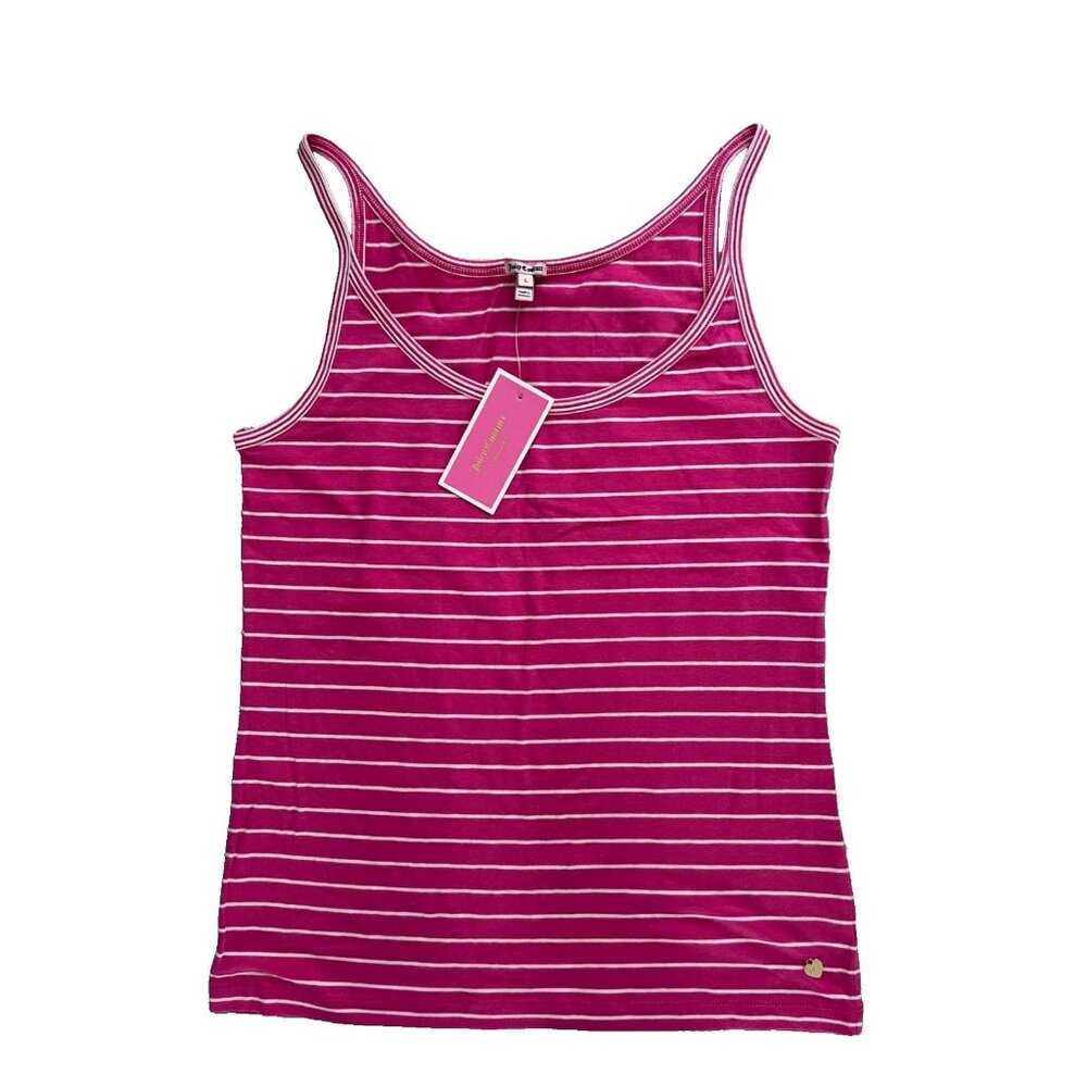 Juicy Couture Intimates Camisole Tank Pink Stripe ( L )